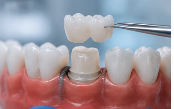 Înlocuire lucrări dentare vechi cu coroane estetice moderne