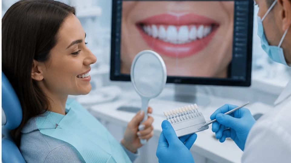 Consultație estetică dentară Sector 2 – medic și pacient planifică zâmbetul la Clinica Rodenta