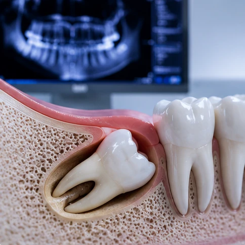 Extracție măsea de minte inclusă – radiografie panoramică și chirurgie orală Sector 2