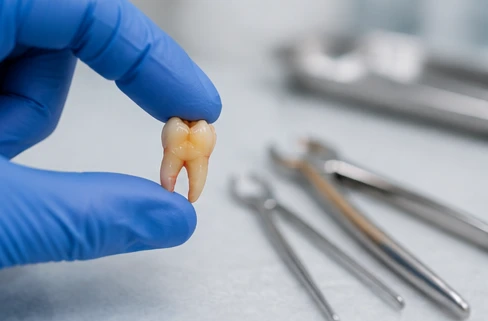 Dinte extras și instrumentar chirurgical steril – chirurgie dentară Sector 2