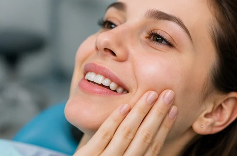 Pacient după extracție dentară fără durere la Clinica Rodenta Sector 2